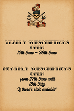 Load image into Gallery viewer, HFL Monthly Cover Club Twenty Five - Subscription