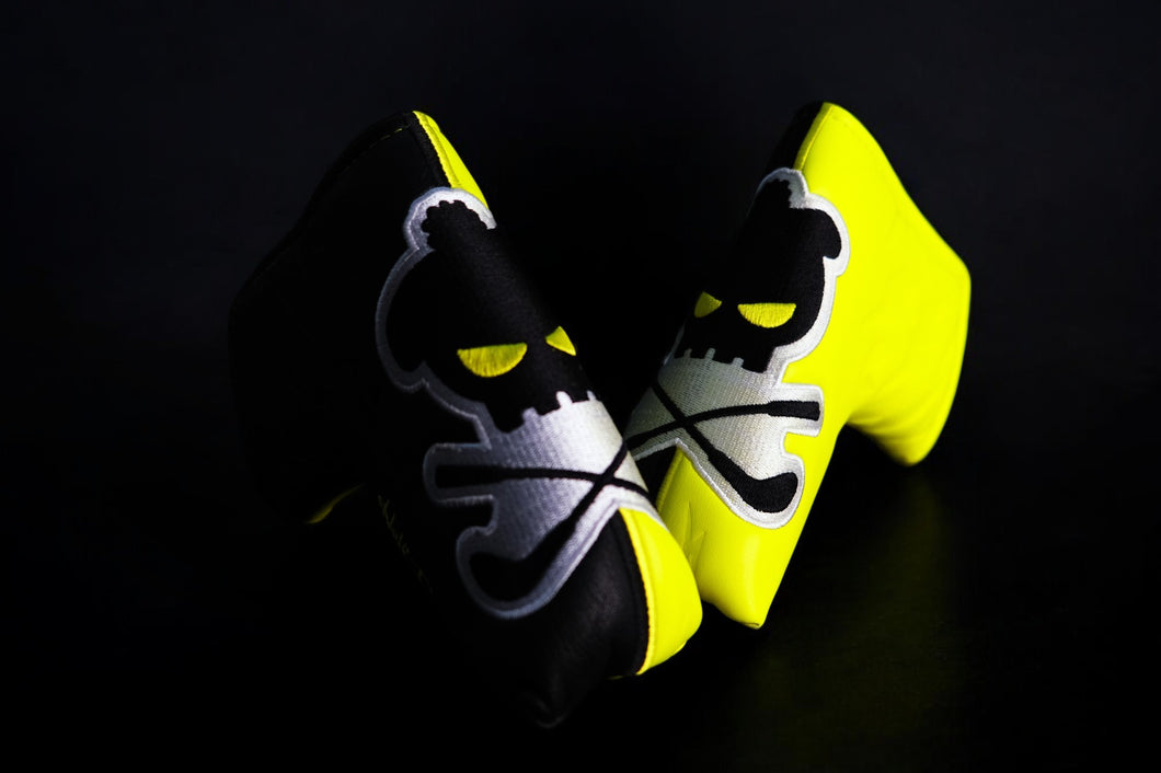 November MCC 24 - Black & Neon Skully Putter Cover