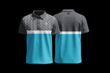 Load image into Gallery viewer, Signature Polo - Grey &amp; Blue
