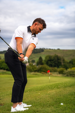 Load image into Gallery viewer, Hardline Polo - White &amp; Orange
