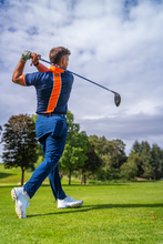Load image into Gallery viewer, Hardline Polo - Navy &amp; Orange
