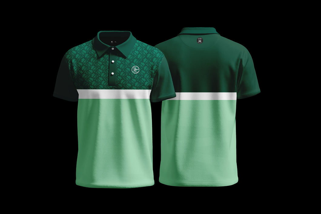 Signature Polo - Green Two Tone
