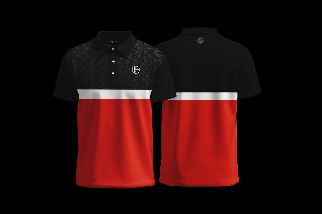 Signature Polo - Red & Black