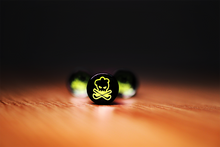 Load image into Gallery viewer, Large Golf Tees - Black &amp; Neon
