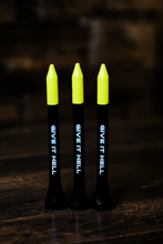 Load image into Gallery viewer, Large Golf Tees - Black &amp; Neon
