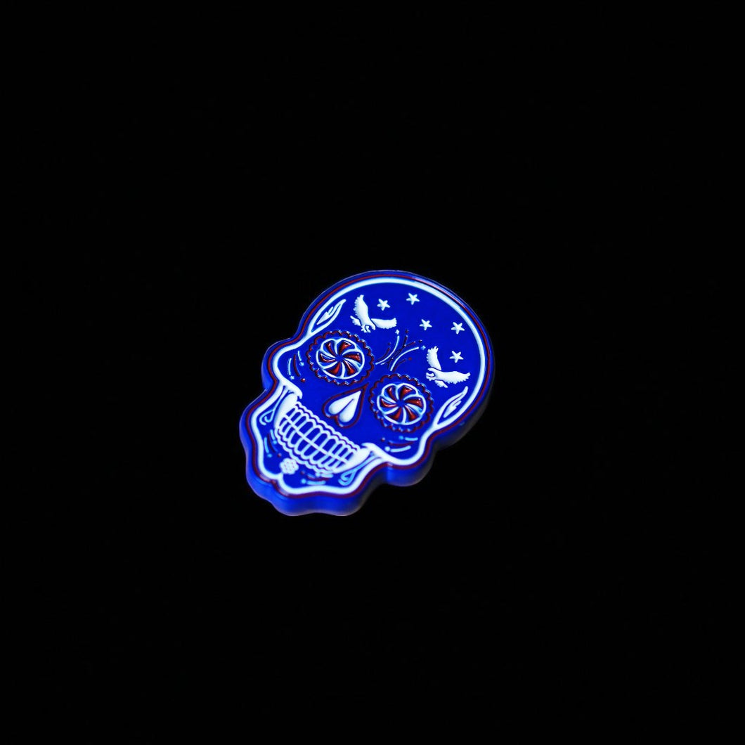 4th July Sugar Skull - Ball Marker
