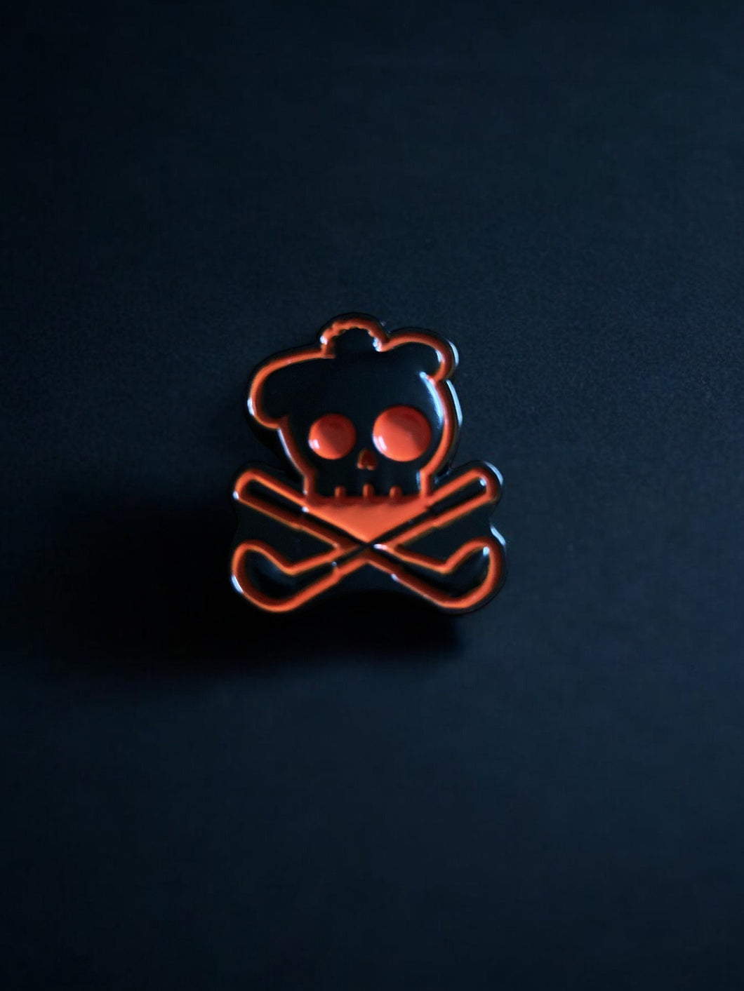 Signature Skully Ball Marker Black & Orange