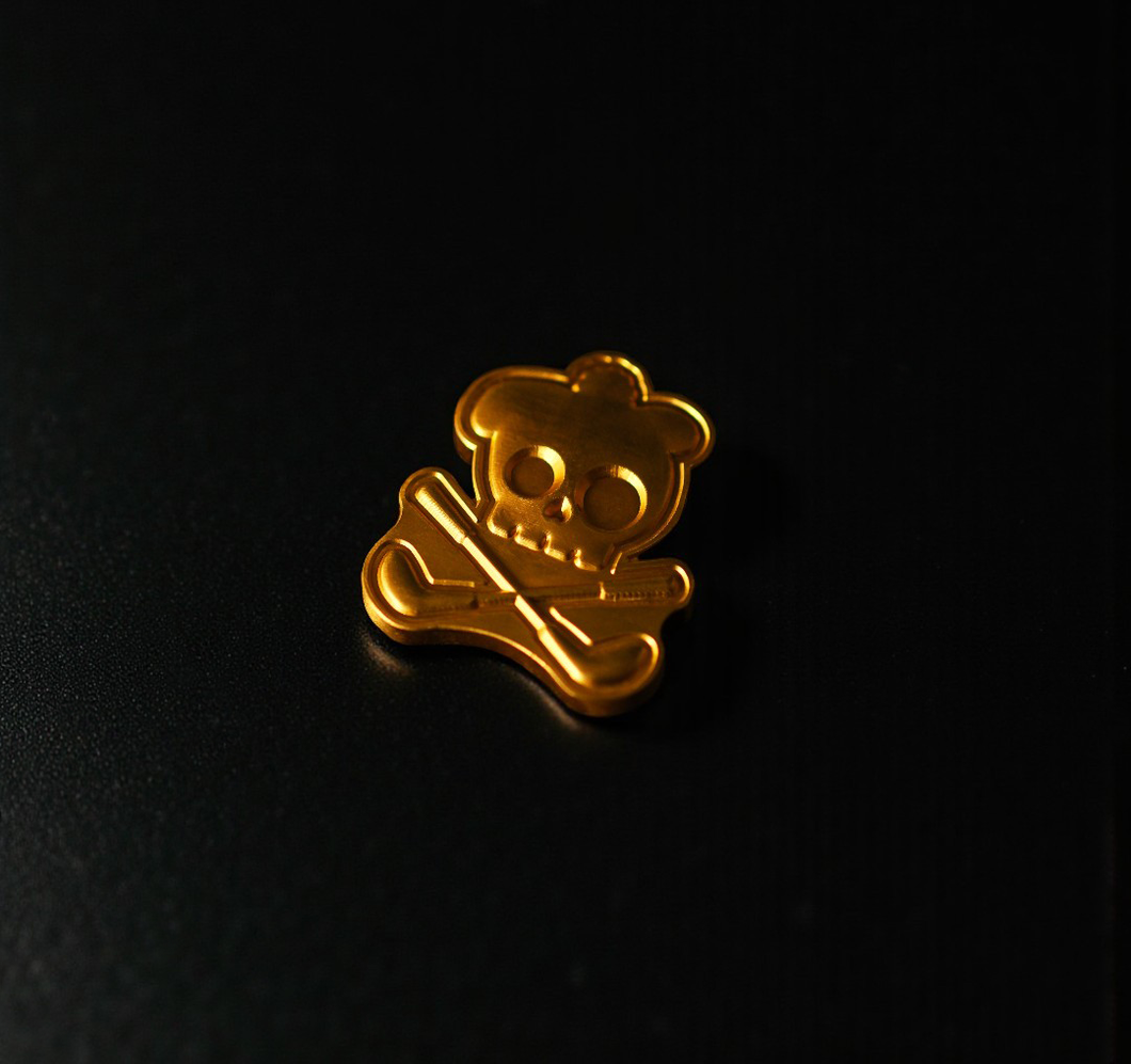 Signature Skully Ball Marker - Brass