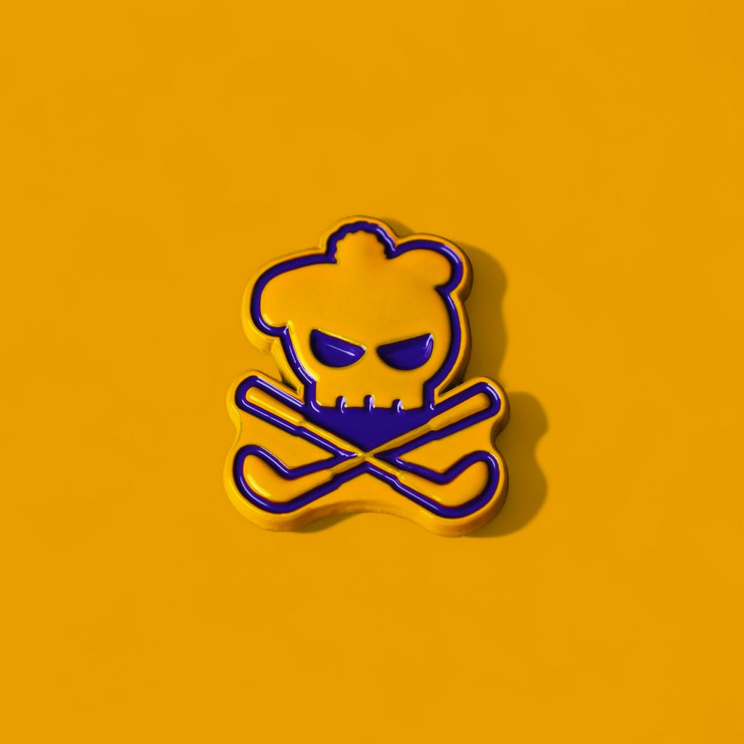 Signature Skully Ball Marker - Yellow & Purple
